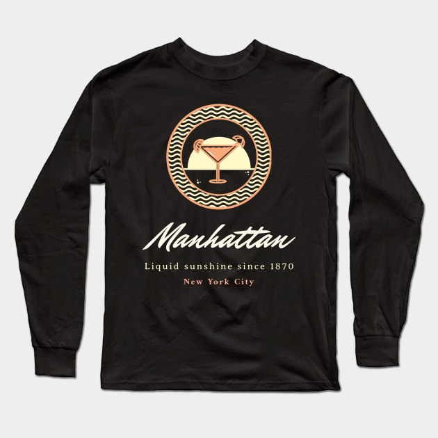 Manhattan - Since 1870 - Liquid Summer Long Sleeve T-Shirt by All About Nerds
